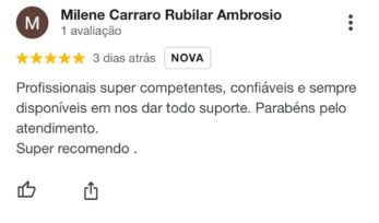 avaliações