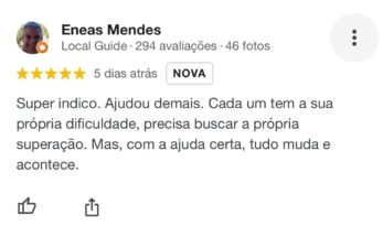 avaliações