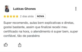 avaliações